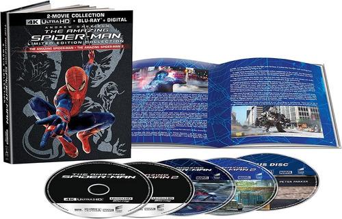 The Amazing Spider-man 1 2 Ad Garfield Emma Stone 4k Blu-ray