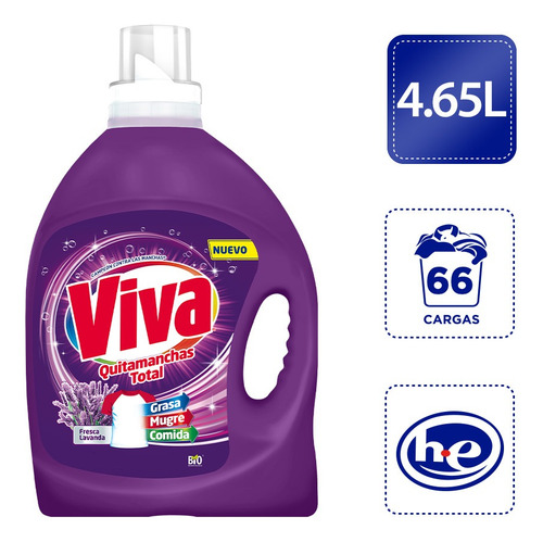 Detergente Líquido Viva Lavanda 4.65lt