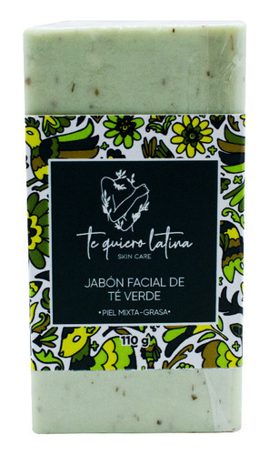 Jabón Facial de Té Verde Anti Acne y Manchas Piel Grasa TQL