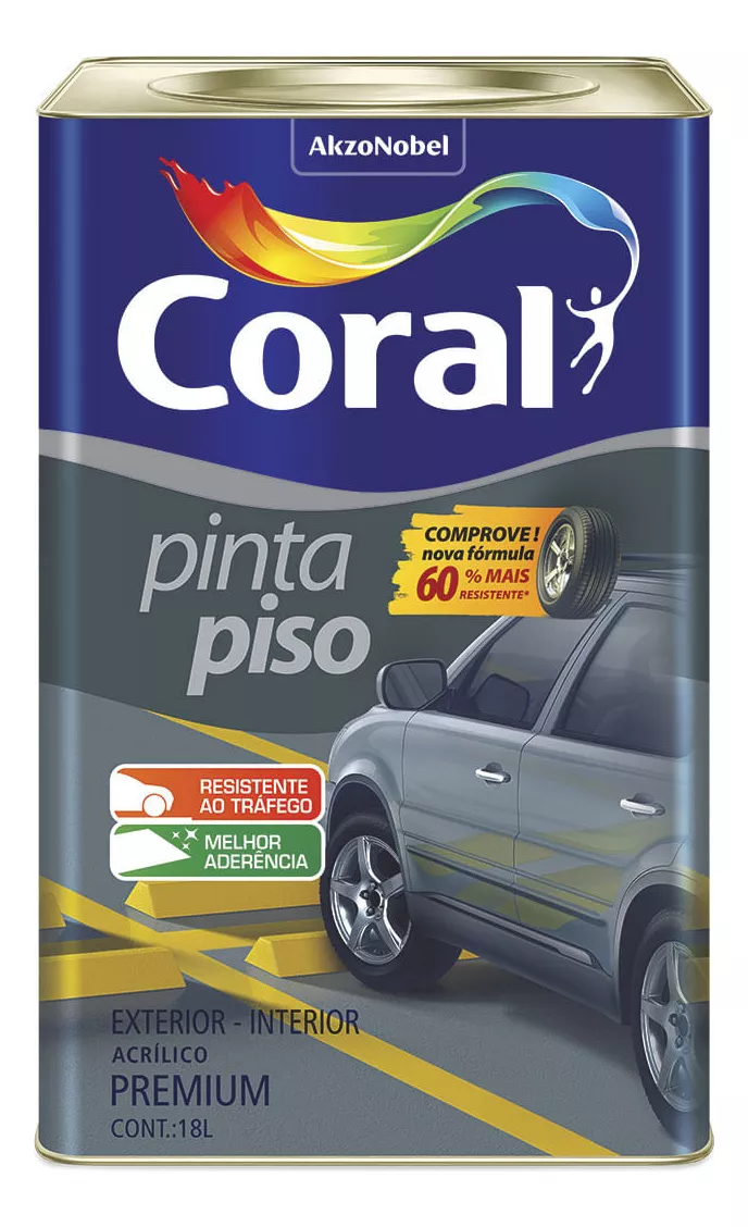 Terceira imagem para pesquisa de tinta coral pinta piso 18 litros