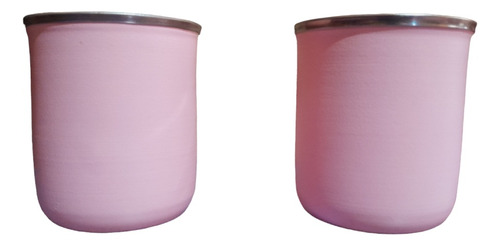 Mates Termico Viajero Rosa. Doble Capa 