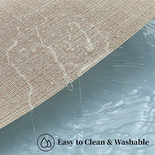 Juego De 6 Manteles Individuales Beige Leetaltree - Mantele