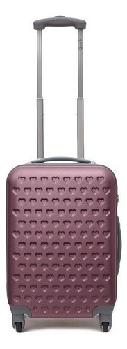 Maleta pequeña de viaje con 20 corazones, color rosa Qls, corazones rosas