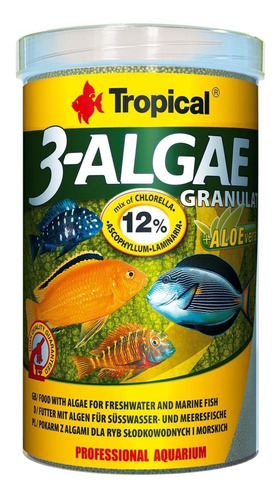 Alimento Tropical 3 Algae Granulat X 44g Grano Vegetal Algas