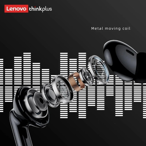 Auriculares Lenovo Thinkplus Xt88 Bluetooth 5.3 Color Negro