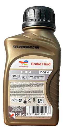 Liquido Freno Dot4 Total Hbf4 325 Ml