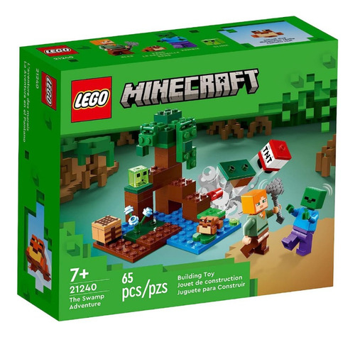 Lego® Minecraft®: La Aventura En El Pantano - Lego Cantidad de piezas 65