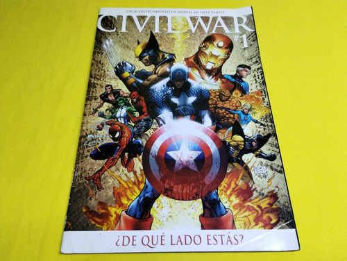 Comic Civil War #1 Marvel Portada Variante 2007 Televisa
