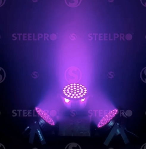 2 Piezas Cañon Par Led 40 X 3.20w Rgb +ambar 404mpr Steelpro