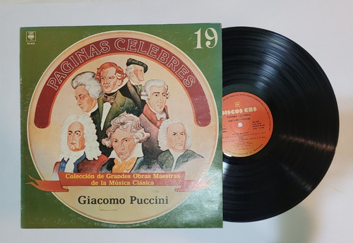 Giacomo Puccini Paginas Celebres Grandes Obras Lp Clasica