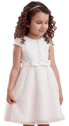 Vestido De Festa Branco Petit Cherie P&b Modern 20180