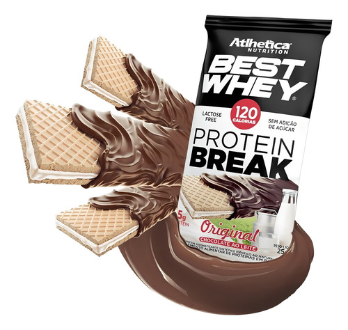 Best Whey Protein Break Original Cobertura Chocolate Ao Leit Sabor Original Cobertura Chocolate Ao Leite Original