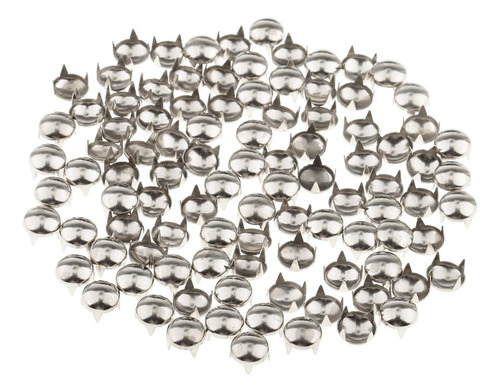 100 Unids / Pieza Nailhead Diy Metal Punk Spikes Spots Plata