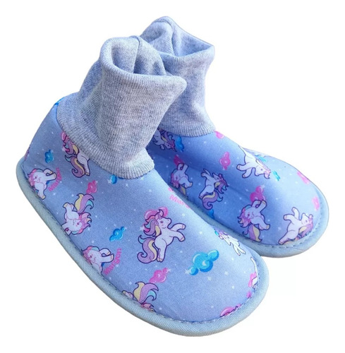 Pantuflas Pantubota Con Puño Estampadas 25/34 Niños Niñas