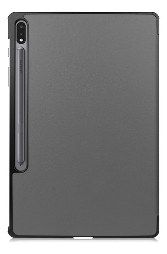 Funda Smart Para Galaxy Tab S7 Fe / S7 Plus / S8 Plus Color Gris