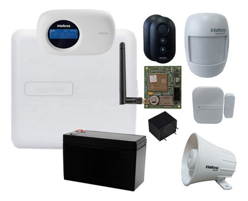 Kit Alarme Intelbras Amt 2018 E Smart, Net, Gsm3g 2 Sensores