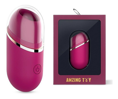 Estimulador vibratorio con simulador sexual del clítoris de color índigo
