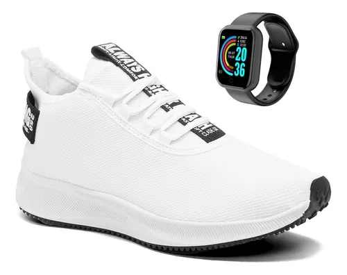 Tênis Academia Masculino Malhar Bf Shoes + Smartwatch