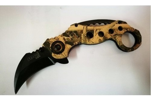 Cuchillo De Acero Inoxidable Karambit Coyote