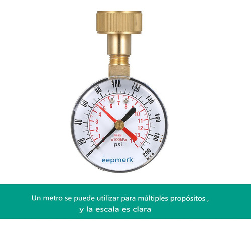 Manguera De Manómetro Con Indicador De Presión De Agua De 3/
