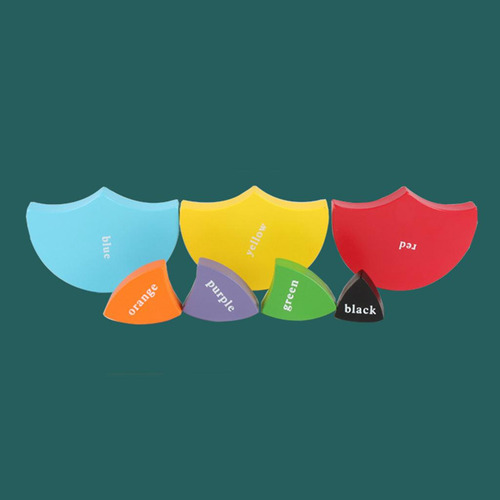 Juguete Montessori De Combinación De Color De 3d Para