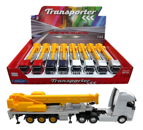 Volvo Fh Grua - Nuevo Sin Caja - B Camion Welly 1/64 Blanco