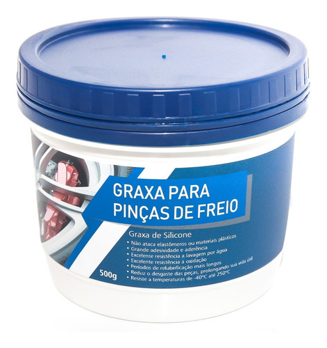 Graxa De Silicone Para Pinças De Freios 500g