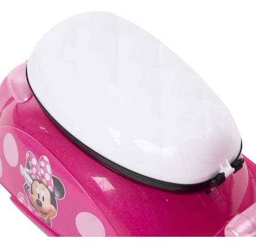 Montable Moto Vespa Minnie Mouse 6v Color Rosa Mate