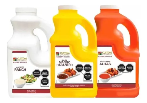 comprar Pack Aderezo Ranch, Salsa Bufalo, Mango\u002Fhabanero Galon