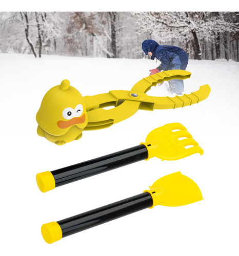 Clip De Nieve, Peleas De Bolas De Nieve Con 2 Palas, Juguete