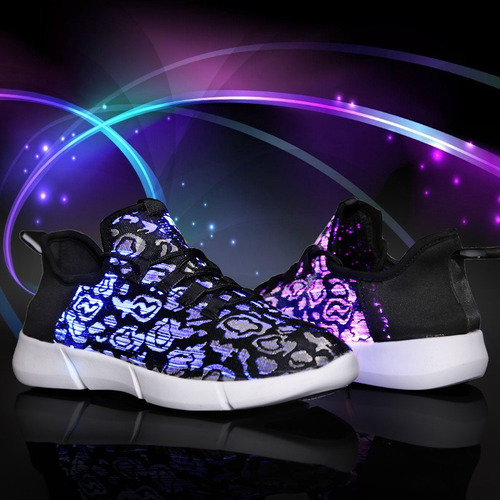 Sapatos Casuais Unissex Com Luzes Led. De Sete Cores 2024