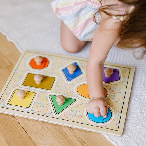 Melissa & Doug Deluxe Jumbo Knob Rompecabezas De Madera - Fo