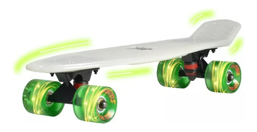 Skate Penny Board 22,5 Long Reforzado Billa En La Oscuridad