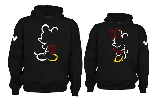 Sudaderas Parejas Novios Mickey Mr Mrs Yin Yang Envio Gratis