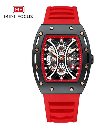 Relojes De Lujo Mini Focus Square Skeleton Para Hombre