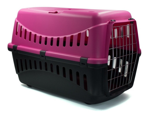 Transportador / Kennel Con Rejilla Metálica Para Mascotas