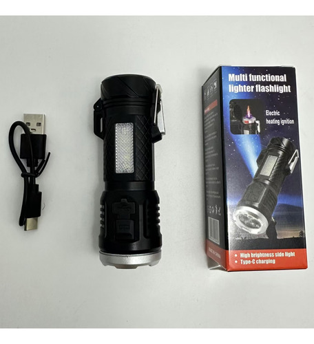 Linterna Multifuncional Y, Encendedor Recargable Led 6004