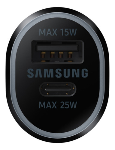 Cargador Celular Auto Samsung Dual Port 25w Tipo C + 15w Usb