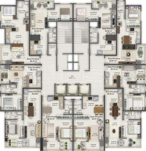 Imagem 13 de 15 de Flats For Seasons - Quadra Mar - Meia Praia - 2190