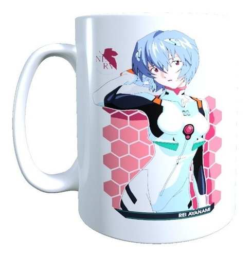 Tazon Diseño Evangelion Personaje Anime Poster Rei Ayanami