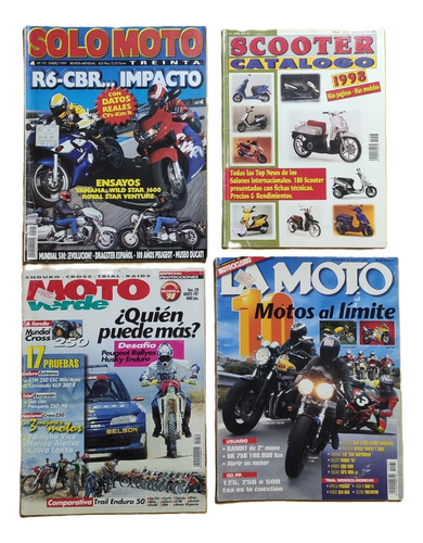Lote De 4 Revistas Importadas De Motos Motocicletas