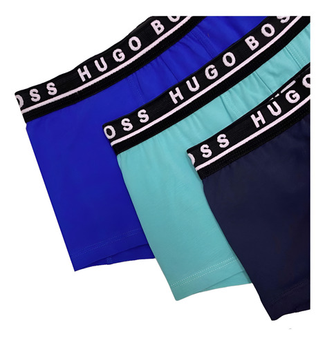 Boxers Trunk Hugo Boss 3 Pack De Algodón Flexible Originales