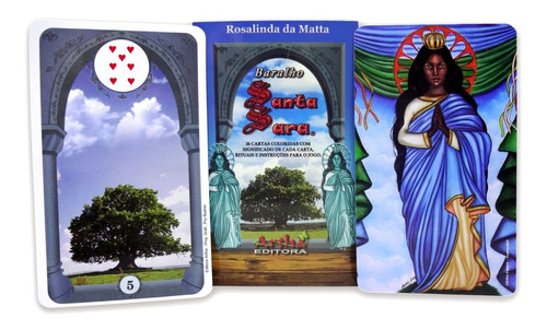 Baralho Tarot Lenormand Cigano Santa Sara + Toalha