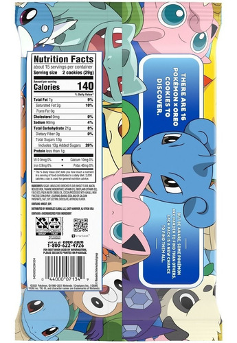 Imagen 2 de 2 de Galletas Oreo Pokémon X Oreo Limited Edition Cookies