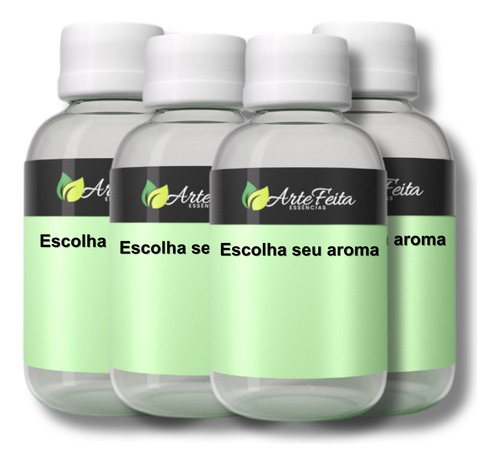 Essências Concentradas 100ml - Kit C/ 4 Aromatizante Difusor