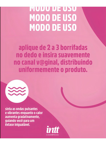 Gel Excitation Chiclete Sensação Pulsante Vibra Aquece Intt