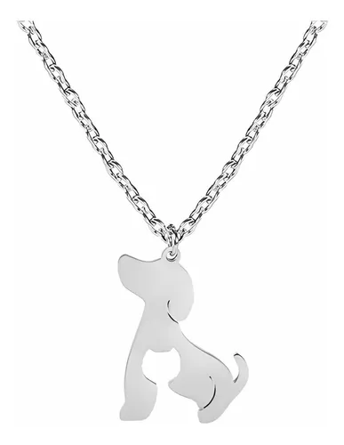 comprar En Stock Abfa Shop Collar 2 En 1 Perrito Gatito Plateado