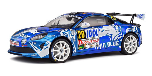 Miniatura Renault Alpine A110 Rally #20 2021 1:18 Solido Cor Azul