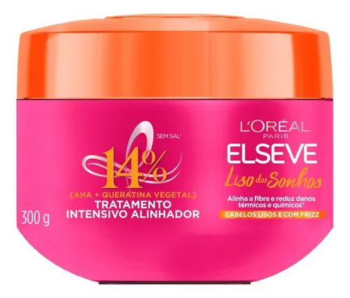 Tratamento L&amp;quotoréal Paris Elseve Liso Dos Sonhos 300g - R$ 27,6