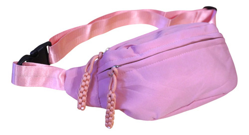Riñonera Grande Mujer Casual Calidad Premium Rosa Lisa